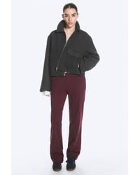Monki - Low Waist Straight Slim Trousers - Lyst