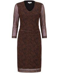 PROMISS Jurk Met All Over Print Bruin/zwart