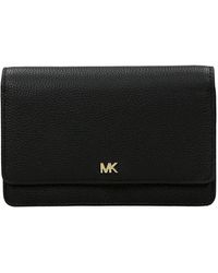 Michael Kors Crossbodytas Van Leer - Zwart