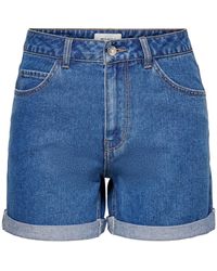 DAMES HIGH RISE DENIM SHORT | 79785334 - WE Fashion