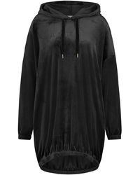 Hunkemöller Velours Loungetop Met Capuchon Zwart