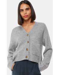 Whistles - Three-Button Wool Blend Cardigan - Lyst