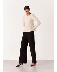 Whistles - Peplum Detail Knit - Lyst
