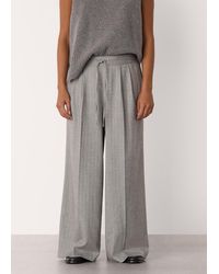Whistles - Petite Herringbone Wide Leg Trouser - Lyst