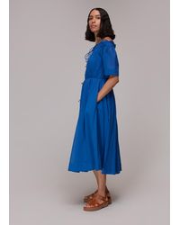 Whistles - Bardot Trapeze Midi Dress - Lyst