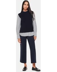 Whistles - Wide Leg Cropped Trouser - Lyst