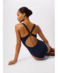 Whistles - Textured Detail Swimsuit - Lyst
