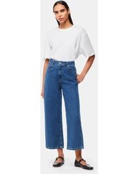 Whistles - Wide Leg Cropped Jean - Lyst