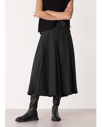 Whistles - Wool Blend Pleated Kilt Skirt - Lyst