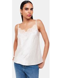 Whistles - Lace Trim Cami Top - Lyst