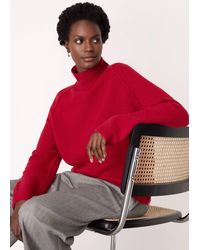 Whistles - Wool Mix Split Funnel Knit - Lyst
