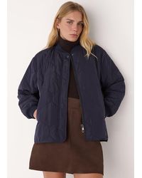 Whistles - Ida Short Quilted Coat - Lyst