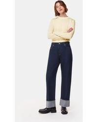 Whistles - Wool Blend Crew Neck Top - Lyst