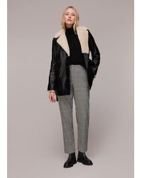 Whistles - Lucie Check Cigarette Trouser - Lyst