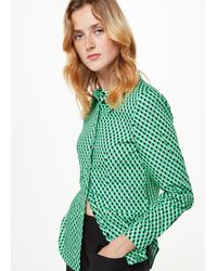 Whistles - Crosshatch Slim Shirt - Lyst
