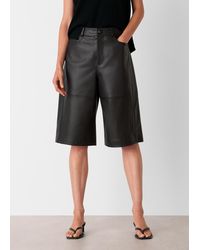 Whistles - Leather Knee Short - Lyst