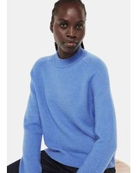 Whistles - Wool Textured Crew Neck Knit - Lyst