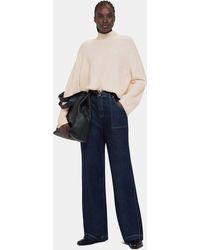 Whistles - Wool Mix Rib Funnel Neck - Lyst