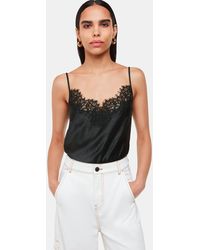 Whistles - Lace Trim Cami Top - Lyst