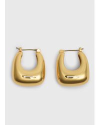 Whistles - Chunky Curved Square Earring - Lyst