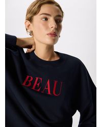Whistles - Beau Logo Sweat - Lyst