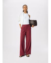 Whistles - Full Length Pintuck Trouser - Lyst