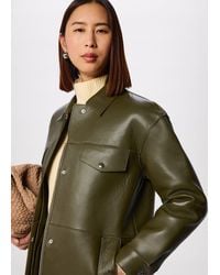 Whistles - Clean Bonded Leather Jacket - Lyst