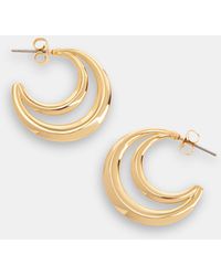 Whistles - Outline Hoop Earring - Lyst