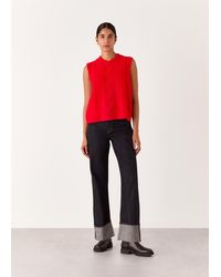 Whistles - Cable Detail Knitted Tank - Lyst