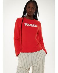 Whistles - Paris Logo Sweat - Lyst