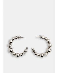 Whistles - Sphere Beaded Large Hoop - Lyst