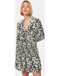 Whistles - Riley Floral Shirred Dress - Lyst