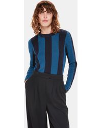 Whistles - Vertical Stripe Crew Neck - Lyst