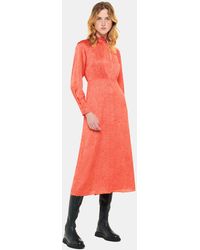 Whistles - Pebble Spot Print Midi Dress - Lyst