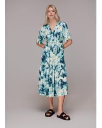 Whistles - Bella Tie Dye Midi Dress - Lyst
