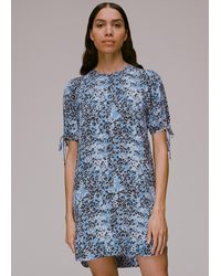 Whistles - Hyena Spot Button Up Dress - Lyst