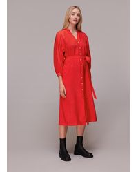 Whistles - Lizzie Midi Dress - Lyst