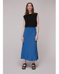 Whistles - Animal Fleck Print Bias Skirt - Lyst