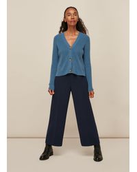 Whistles - Wide Leg Crop Trouser - Lyst