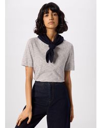 Whistles - Rosa Double Trim Stripe Tshirt - Lyst