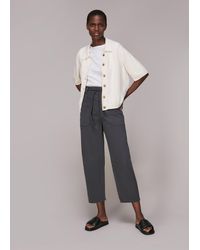 Whistles - Rope Belted Casual Trouser - Lyst