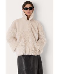 Whistles - Hema Shearling Coat - Lyst
