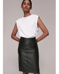 Whistles - Kel Leather Pencil Skirt - Lyst