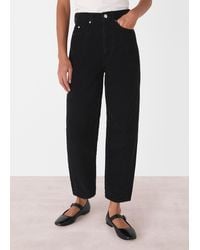 Whistles - High Waist Cord Barrel Jean - Lyst