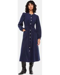 Whistles - Angelica Cord Midi Dress - Lyst