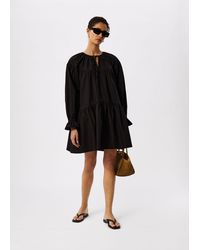 Whistles - Cotton Tiered Mini Dress - Lyst