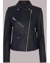 Whistles - Agnes Pocket Leather Jacket - Lyst