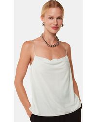 Whistles - Velvet Cowl Neck Cami Top - Lyst