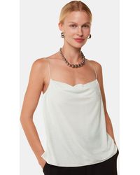 Whistles - Velvet Cowl Neck Cami Top - Lyst