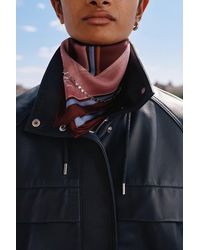 Whistles - Limited Square Silk Scarf - Lyst